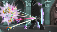 Mane Six and Pillars' ropes reach out to Stygian S7E26