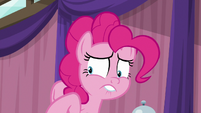 Pinkie Pie rubs her hoof in slight pain S9E16