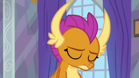 Smolder hangs her head with sorrow S9E9