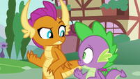 Spike and Smolder look confused S8E24