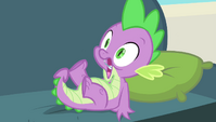 Spike gasping and inhaling feather S4E24