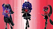 The Dazzlings colored in black EG2