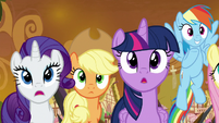 Twilight Sparkle and friends awestruck S9E2