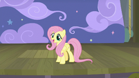 Fluttershy starts narrating the play S8E7