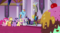 Fluttershy thanking Discord S9E2
