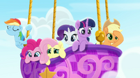 Mane Six setting out on their trip MLPRR