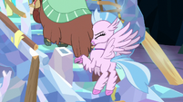 Silverstream bumps into Yona's backside S9E3