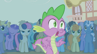 Spike stunned by Rarity's new look S1E06