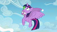 Twilight Sparkle and Spike looks up at Twilight S5E26