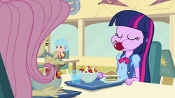 Twilight eating like a pony EG