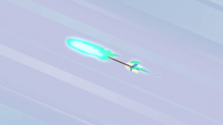 Flaming arrow flies through the air S6E17