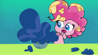 Pinkie's cake mix inflates out of control PLS1E1a