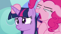 Pinkie Pie "Applejack cries on the inside" S5E5