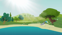 Rainbow Dash at the water hole S3E3