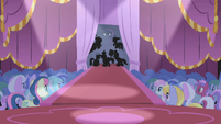 "Let's hear it for the breathtaking designs of Ponyville's own..."