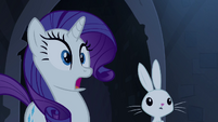 Rarity and Angel surprised S4E03