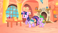 Spike asking Twilight about his chores S1E24