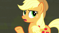 Applejack questioning Plaid's "good ideas" S6E9