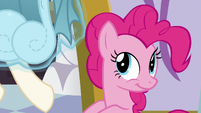 Dress being levitated from Pinkie's mane S5E14