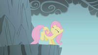 Fluttershy getting ready to jump S1E07