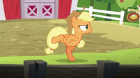 Applejack doing the chicken dance again S6E10