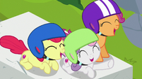 Cutie Mark Crusaders having fun S7E6