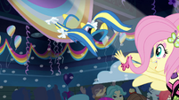 Fluttershy distributes pony ears and tails EG2