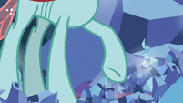 Ocellus standing over Tree fragments S9E3