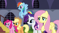 Other main ponies looking at each other S3E2