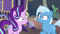 Starlight and Trixie hear Hoo'Far S8E19