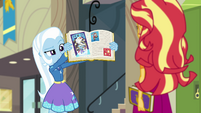 Trixie showing Sunset her yearbook page EGFF