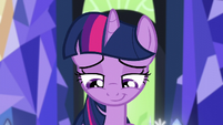 Twilight's half smile of acceptance S5E16