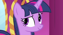 Twilight Sparkle rolling her eyes MLPS1