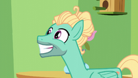 Zephyr Breeze grinning awkwardly S6E11