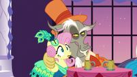 Discord with paw around Fluttershy S5E7