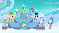 Filly Rainbow in second place at award ceremony S7E7