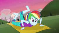 Rainbow Dash in horse-on-a-bike pose CYOE11b