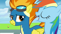 Rainbow shows off her Wonderbolts knowledge S6E7
