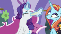 Rarity messily blowing her nose S7E6