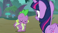 Spike sighing with a heavy heart S8E11