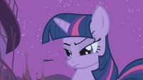 Twilight glaring at Snips and Snails S1E06