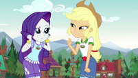 Applejack corrects Rarity "dock" EG4