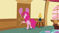 Pinkie Pie about to open her closet S6E15