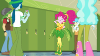Pinkie letting students take pictures of her EGHU