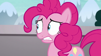 Pinkie looking at her friends nervously S5E19