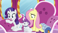 Rarity "loving the print on those!" S7E5