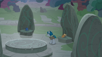 Stygian setting up a magic ritual at Ponhenge S7E26