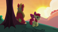 Apple Bloom about to head back to the barn S5E17