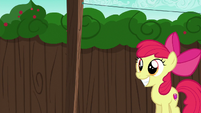 Apple Bloom excited to see her cart S6E14