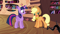 Applejack stomps on black vine S4E01